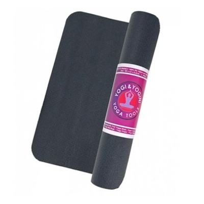 Basis Yogamat, 63x183x0.5cm, kleur zwart